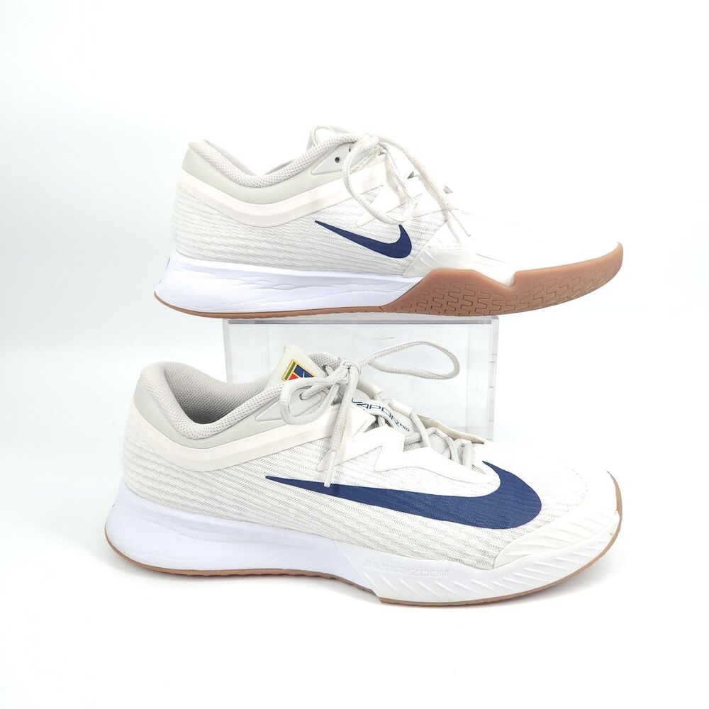 Nike Vapor Pro Tennis Shoes Mens Size 11.5 White Navy Gum Sole FZ2161-100